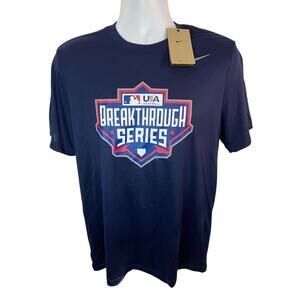 Nike Large Blue Shirt USA Baseball Breakthrough Series Short Sleeve Dri-Fit NWT